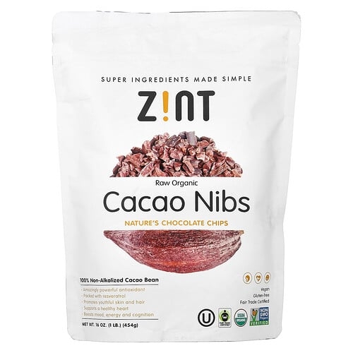 진트 Zint, 무가공 유기농, 카카오 닙스, 454g(16oz) 상세 이미지