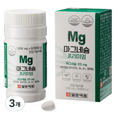 일양약품 마그네슘 프리미엄 60g, 60정, 3개 상세 이미지