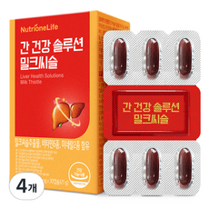 뉴트리원 라이프 간 건강 솔루션 밀크씨슬 21g, 30정, 4개 이미지