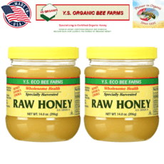 강민경꿀 YS 와이에스 에코비팜스 로우허니 A등급 천연 생꿀 Y.S. Eco Bee Farms Raw Honey 396g X 2병, 2개 이미지