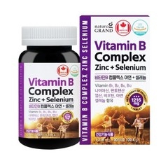 네이처그랜드 비타민B 컴플렉스 아연 + 셀레늄 1216mg x 90정, 1개 상세 이미지