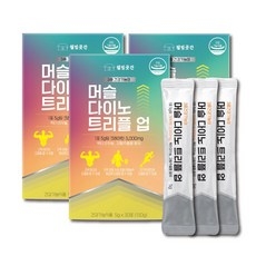 웰빙곳간 크레아틴 옥타코사놀 강황추출물 3중 머슬 다이노 트리플 업 직장인 간편 보충제 활력증진, 90개, 5g 상세 이미지