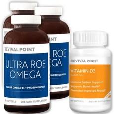Romega Herring Caviar Omega 3 + Vitamin D3 Combo Bone Eye Muscle Health Support, 1개 이미지