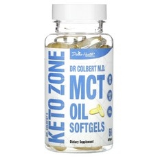 Divine Health 닥터 콜버트 케토존 MCT 오일 소프트젤 1 000 mg 60 소프트젤, 60정, 1개 상세 이미지