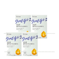 닥터린 하이퍼셀 rtg 알티지오메가3 식물성 1202mg 30캡슐 4박스 비타민, 30정, 4개 이미지