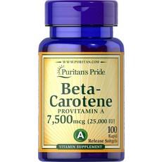 퓨리탄프라이드 베타 카로틴 프로비타민-A 7500mcg 소프트젤 100정, 100개(1팩), 1개 이미지