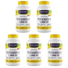 헬시 오리진스 비타민 E 1000IU, 120정, 5개 상세 이미지