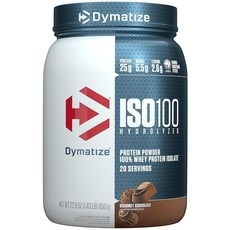 Dymatize ISO 100 분리 유청 단백질 파우더 DYM-350247 1 1, 20 Servings (Pack of 1), 1개, 650g 상세 이미지