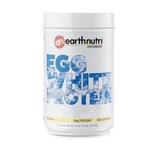 EarthNutri - 계란 흰자 단백질 파우더 보충제 운동 중 후 섭취 시 26g 근육 성장 및 회복 지원 인공 첨가제 없음 바닐라 20회 분량 640g 191343, 1개