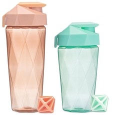 Keelo Bottle 클래식 793.8g(28oz) 및 591.5ml(20oz) 블렌더 쉐이커 병 | 다이아몬드 교반기가 있는 단백질 휴대용 손잡이가 컵 식기세척기 사용 가능, 591.5ml 상세 이미지
