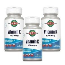 칼 비타민 K 100mcg, 100정, 3개 상품 이미지