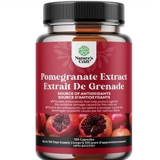 석류추출물 갱년기완화 엘라그산 함유 폴리페놀 여성건강 하루1정 120캡슐 캐나다내수용, 1개, 120정 상세 이미지