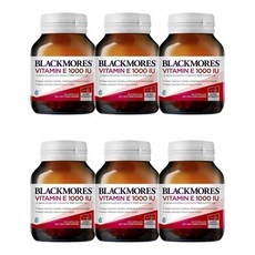 블랙모어스 비타민 E 1000IU 콜레스테롤 헬스 캡슐, 6개 상세 이미지