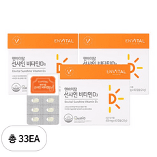 엔바이탈 선샤인 비타민D3 24g, 33개, 60정 이미지