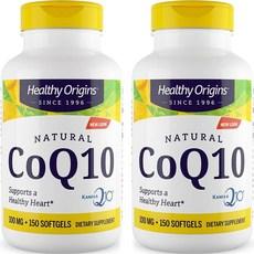 헬시오리진스 CoQ10 100mg 소프트젤 글루텐 프리 무설탕, 150정, 2개 상품 이미지