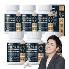GNM 관절 연골 뼈건강엔 MSM 비타민D 비타민K2, 60정, 6개 상품 이미지