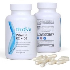 Thrive Good Vitamin K2 D3 - Multivitamin for Women & Men Daily Dietary Supplement with Vitamin K MK-, Thrive Good Vitamin K2 D3 - Mu, 1개 상세 이미지
