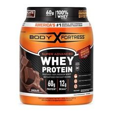 Body Fortress 100% 유청 프리미엄 단백질 파우더 초콜릿 0.8kg(1.8파운드) (포장은 다를 수 있음), Chocolate, 1.8 Pound, 1개 상품 이미지