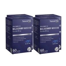 내츄럴엔지 프리미엄 빌베리 6만 루테인 25mg, 4개, 60정 이미지