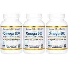 3세트 캘리포니아 골드 초임계 알티지 오메가3 800 1000mg 90정, 3개 이미지