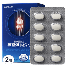 경남제약헬스케어 케어플러스 관절엔 MSM 비타민D 아연 60g, 60정, 2개 상세 이미지