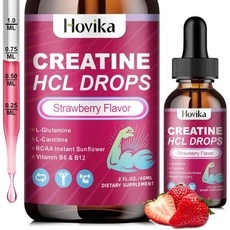 Creatine HCL Liquid Drops for Men & Women Creatine Hydrochloride with L-Carnitine L-Glutamine BCAA 상세 이미지