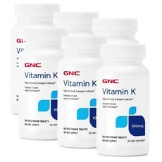 지엔씨 비타민K 100mcg GNC Vitamin K, 6개, 180정 상세 이미지