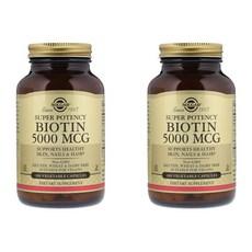 솔가 슈퍼 포텐시 비오틴 5000mcg 베지터블 캡슐, 100정, 2개 상품 이미지