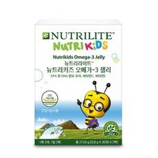 암웨이 NEW 뉴트리키즈 오메가3젤리 3.6g x 36개x 2팩, 273.6g, 1개