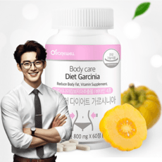 체지방감소 다이어트 가르시니아 HCA 멀티비타민 다이어트 건강기능식품 허리둘레 체지방분해 탄수화물 컷팅제, 1박스, 60정