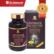 닥터내츄럴 리버솔 밀크씨슬 35000mg 실리마린 밀크티슬, 리버솔 밀크씨슬 100캡슐, 1개, 100정 상세 이미지