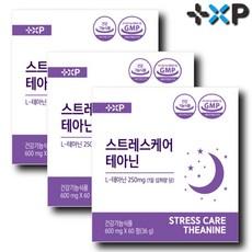 l테아닌 250mg 스트레스 긴장완화 수면부족 영양제, 1세트, 60정 상품 이미지