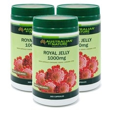 호주 오스트레일리안 바이 네이쳐 Australian By Nature Royal Jelly 로얄젤리 1000mg 캡슐, 3개, 365정 상세 이미지