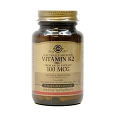 솔가 비타민 K 2 100 mcg 50정 (베지캡슐) Solgar Natural Vitamin K2 (MK-7) 100mcg 50Vcaps, 1개 상품 이미지