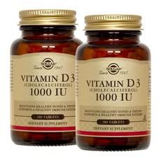 솔가 비타민D3 1000IU 180정 x2, 2개 이미지
