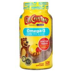 릴크리터스 오메가3 키즈오메가3 어린이오메가3 라즈베리-레모네이드 맛 구미젤리 120개, 1개 이미지