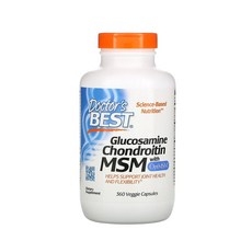 닥터스베스트 글루코사민 콘드로이틴 MSM OptiMSM 함유 베지캡슐 360개 X1병, 360정, 1개 상세 이미지