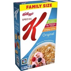 Kellogg's Special K 아침 시리얼 오리지널 엽산 비타민 B 및 철분으로 제작 밸류 사이즈 532.3ml(18온스) 박스 (6팩), 6개 상세 이미지