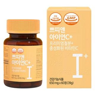 쁘띠앤 아이언C+ (2개월) 철분 비타민C, 60정 상품 이미지