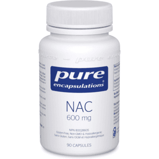 Pure Encapsulations NAC 600 mg - 폐 건강 및 면역 지원 간 지원 및 항산화제*를 위한 NAC 보충제 - Freeform N-아세틸-L-시스테인 함유