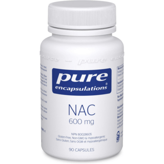 Pure Encapsulations NAC 600 mg - 폐 건강 및 면역 지원 간 지원 및 항산화제*를 위한 NAC 보충제 - Freeform N-아세틸-L-시스테인 함유 상세 이미지