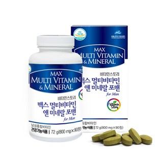비타민스토리 맥스 멀티비타민앤미네랄 포맨90정, 90정, 1개