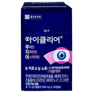 아이클리어 루테인지아잔틴 아스타잔틴, 30정, 1개 상품 이미지