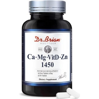 닥터브라이언 칼슘 마그네슘 비타민D 아연 영양제, 90정, 1개 상세 이미지