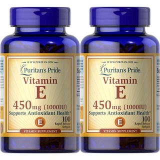 퓨리탄 프라이드 비타민E 450mg 1000IU 퀵릴리즈 소프트젤 100정, 2개 상세 이미지