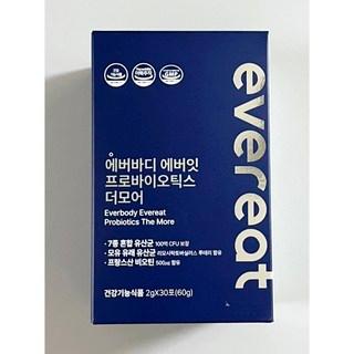 에버바디 에버잇 100억CFU 프로바이오틱스 더모어 2g 30포, 2개, 60g 상품 이미지