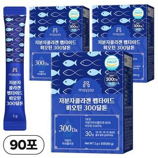 어린콜라겐 펩타이드 비오틴 300달톤 30포, 45g, 1개 상품 이미지