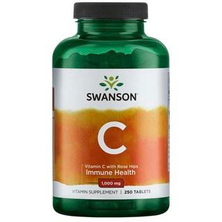 스완슨 비타민 C 로즈 힙 1000mg 캡슐, 250정, 1개 상품 이미지