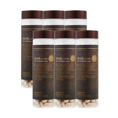 2BR 투비알 남성용 맥주효모 비오틴 영양제, 60정, 6개 상품 이미지