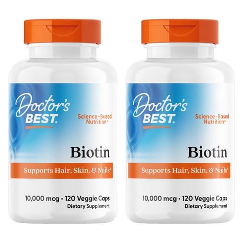 닥터스베스트 비오틴 10000mcg 베지캡, 120정, 2개 상품 이미지